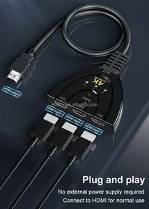 4K <span class=keywords><strong>HDMI</strong></span> <span class=keywords><strong>Splitter</strong></span> <span class=keywords><strong>3</strong></span> trong 1 ra <span class=keywords><strong>HDMI</strong></span> tương thích Hub đa <span class=keywords><strong>HDMI</strong></span> tương thích Adapter cho lửa Stick HDTV Xbox 360 - Product Image 2