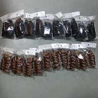 Tresses courtes en spirale Goddess Braids, cheveux synthétiques pour femme noire, 12 pouces, cheveux à tresser bouclés style italien