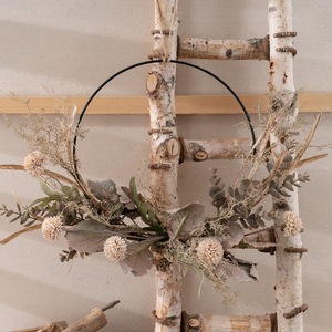 Couronne de fleurs artificielles Youxuan, arrangement floral séché, décoration murale pour la maison, décoration de mariage CF01298 - Product Image 3