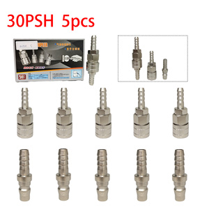 PH SH 1/4" 3/8" 1/2" Self-Locking <b>Quick</b> Coupling Pneumatic Coupling Air Compressor Locking Tube Type Factory Direct Sale - Product Image 4