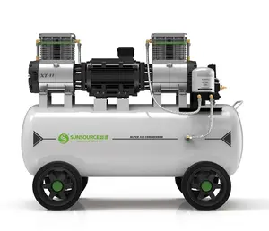 11 KW 8 BAR portátil de bajo ruido compresor de aire libre de aceite directo en línea