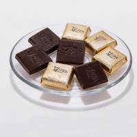 Barre de chocolat halal saveur lait en gros - Emballée individuellement sous feuille d'or, faible MOQ, stock disponible avec échantillon gratuit
