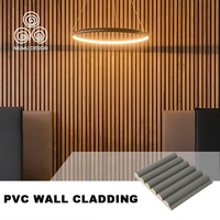 MUMU-paneles de pared de madera para baño, diseño de techo 3D de PVC, lámina de revestimiento de madera, impermeable
