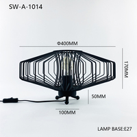 Lampe de table LED décorative en métal avec interrupteur, idéale pour hôtel, salle à manger, chambre à coucher, chevet