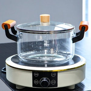 3L Hight Chất Lượng Công Suất Lớn Tái Sử Dụng Đồ Ăn Đồ Nấu Nướng Cao Borosilicate Chịu Nhiệt Thủy Tinh Nấu Ăn Nồi Trên Lửa - Product Image 3