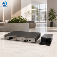 Switch Ethernet Gestionado Gigabit PoE+ de 24 Puertos 5720-28X-PWR-SI-AC con Presupuesto de 370W y 4x 10G SFP+ Uplinks, Sistema de Unidad de Alimentación CA