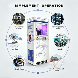 Máquina expendedora automática <span class=keywords><strong>UPUS</strong></span> para limpieza en seco y desinfección de cascos de motocicleta con vapor sanitario - Product Image 3
