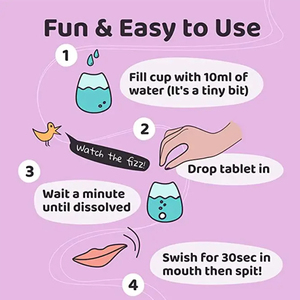 OEM Private Label Food Grade ISO9001 Certified Customized <b>Mouthwash</b> Effervescent <b>Tablets</b> - Product Image 2