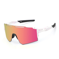 Fabrication de nouvelles lunettes de soleil de cyclisme coupe-vent pour femmes avec protection UV Logo personnalisé Cadre en plastique léger pour moto