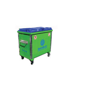 ถังขยะพลาสติก HDPE ชุบสังกะสี ยี่ห้อ BDB รุ่นใหม่สำหรับภายนอกอาคาร รุ่น BDB.121100-P ความจุ 770/1100 ลิตร ผลิตภัณฑ์รักษาสิ่งแวดล้อม อังการา - Product Image 1