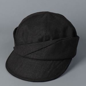 Béret simple en coton et lin pour femme, style décontracté printanier, tendance, chapeau de gavroche respirant anti-UV - Product Image 1