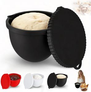 Revêtements en silicone multicolores avec couvercles pour mélangeurs de cuisine à tête inclinable de 5 litres, revêtements en silicone pour la pâtisserie et la cuisine - Product Image 1