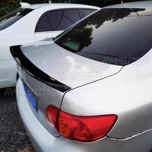 Aileron de coffre arrière pour Toyota Corolla 2007 08 09 10 11 12 13, ailerons de voiture en ABS noir carbone, accessoires de tuning extérieur - Product Image 4