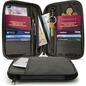 Rfid — portefeuille <span class=keywords><strong>de</strong></span> <span class=keywords><strong>voyage</strong></span> porte-passeport, accessoire <span class=keywords><strong>de</strong></span> rangement <span class=keywords><strong>pour</strong></span> cartes d'identité <span class=keywords><strong>et</strong></span> cartes d'identité personnelles, <span class=keywords><strong>pochette</strong></span> fine - Product Image 1