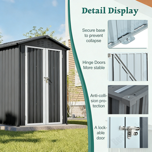 <span class=keywords><strong>Abri</strong></span> <span class=keywords><strong>de</strong></span> <span class=keywords><strong>jardin</strong></span> portable en acier galvanisé durable, imperméable, pour outils, <span class=keywords><strong>abri</strong></span> <span class=keywords><strong>de</strong></span> <span class=keywords><strong>jardin</strong></span>, rangement <span class=keywords><strong>de</strong></span> <span class=keywords><strong>jardin</strong></span>, balcon, patio - Product Image 6