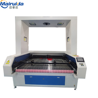 Mesin Pemotong Laser Kain CCD Co2 Pemberi Makan Otomatis Pemotong Textil Bidang Pemindaian Besar
