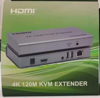 4K 120M KVM-Extender mit IR und Lokalem Loop-Out mit Audioausgang mit USB-Loop über Cat5 Cat6 Kabel Sender