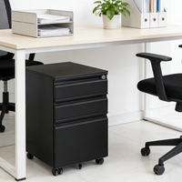 Armoire de classement mobile multifonctionnelle en acier avec tiroirs verrouillables réglables pour bureau, maison, appartement, hôpital, achat en gros