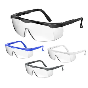 Venda de fábrica Óculos de segurança transparente aprovados pela CE para proteção ocular Z87 Óculos de segurança antiembaçantes para construção