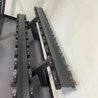 Support de Rangement Commercial SK à 2 Niveaux pour Haltères, en Acier Q235 de 3,0 mm, pour Équipement de Musculation Professionnel en Salle de Sport