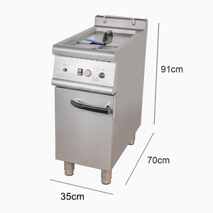 <span class=keywords><strong>Friteuse</strong></span> industrielle à <span class=keywords><strong>gaz</strong></span> en acier inoxydable pour cuisine commerciale, <span class=keywords><strong>friteuse</strong></span> à graisse profonde avec armoire - Product Image 3