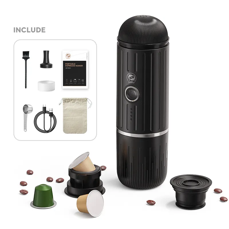 Fabrika taşınabilir kahve makinesi Espresso profesyonel otomatik Espresso kapsül kahve tozu kahve makinesi