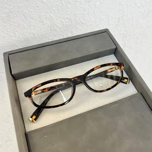 Monturas de Gafas Qianai con Efecto Ojo de Gato, Anti Luz Azul, Unisex, Tamaño Mediano, Lentes de Acetato, Diseño Ovalado para Hombre y Mujer - Product Image 4