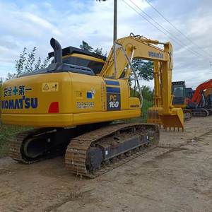Excavatrice Komatsu PC160 d'occasion importée de Chine, poids opérationnel de 16 tonnes, capacité de la benne de 1,2 m, puissance de 195 kW, composants principaux : moteur - Product Image 6