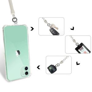 Wholesale Telephone Wire <b>Key</b> Ring Hanging Lobster Clasp Keychain Elastic Loop Spring <b>Lanyard</b> Tether Mobile Phone Straps - Product Image 6