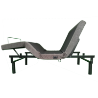 Sommier de lit électrique intelligent moderne avec inclinaison de la tête et des pieds, cadre de lit ergonomique motorisé pour la maison et la chambre à coucher