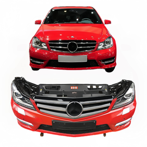 Para <span class=keywords><strong>Mercedes</strong></span> Benz Clase C W204, Nuevo Conjunto de Parachoques Delantero con Radiador, Faro, Capó y Placa Protectora - Product Image 2