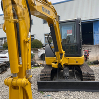 Excavatrice sur chenilles Komatsu PC40 d'occasion, moteur, boîte de vitesses et pompe Komatsu d'origine, excellent état, petite machinerie de construction
