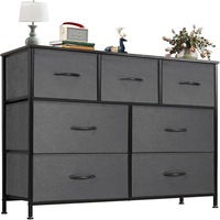 Armoire de rangement compacte multi-niveaux en tissu, style américain, avec tiroirs, pour salon et chambre à coucher - Vente en gros usine