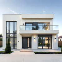 Villa préfabriquée moderne en acier galvanisé KT - Solution économique et luxueuse pour bureau/hôtel/école personnalisable - Garantie 5 ans