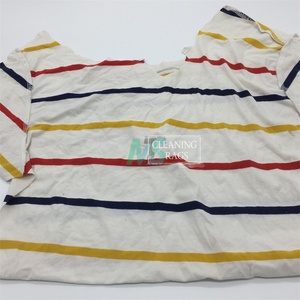 Trapos de punto de colores mezclados de baja pelusación, bolsas de 10kg, 20kg, 25kg, trapos de algodón reciclados de color claro, trapos industriales - Product Image 4