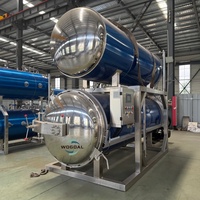 Autoclave de stérilisation à contre-pression en immersion d'eau, état neuf, pour sachets sous vide