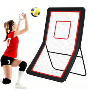 Équipement portable d'entraînement au tir, <span class=keywords><strong>filet</strong></span> <span class=keywords><strong>de</strong></span> rebond réglable multisports pour le lacrosse, le football, le tennis, le baseball, le <span class=keywords><strong>volley</strong></span>-ball - Product Image 1
