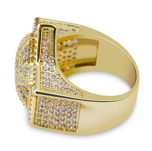 Lleno de diamantes de alta calidad diseño de la joyería de los hombres pentagrama <span class=keywords><strong>estrella</strong></span> de cinco puntas de anillo - Product Image 4