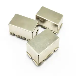 Custom BeCu2 Copper Brass EMI RF shielding sheet metal stamping parts tin plated shielding box enclosure