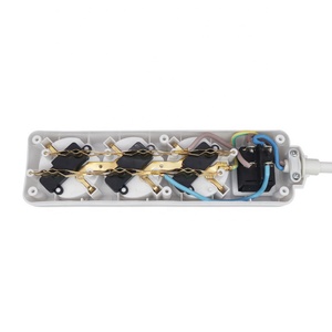 Prise multiple allemande 3 voies, 4 voies, 5 voies, 6 voies avec interrupteur, sans port de charge USB, avec longueur de câble personnalisé<span class=keywords><strong>e</strong></span> - Product Image 3