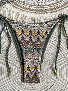 Nuevo estampado <span class=keywords><strong>de</strong></span> cebra Tie Neck Bikini Triangle Package Split Traje <span class=keywords><strong>de</strong></span> baño <span class=keywords><strong>de</strong></span> mujer Conjunto <span class=keywords><strong>de</strong></span> 2 piezas Sehe Fashion - Product Image 3