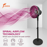 Ventilateur sur pied durable de 10 pouces à circulation d'air, commande mécanique, pour chambre d'hôtel, vente en gros