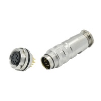 Serie M16 IP67 2 3 4 5 6 7 8 12 14 19 24 Pin M16 Conector circular impermeable Conector de montaje en campo