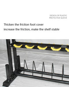 Commercio all'ingrosso manubrio stand bilanciere piastra Rack di stoccaggio multifunzionale cremagliera per manubri negozio di una varietà di piccole attrezzature - Product Image 5