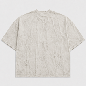 Camiseta Oversize de Algodón Pesado con Efecto Ácido y Desgastado, Estilo Urbano, Personalizada con Lavado de Lodo, Manga Corta Casual para Hombre - Product Image 2