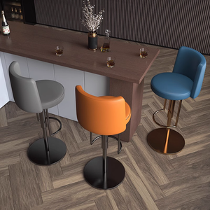 Nordic style <b>height</b>-<b>adjustable</b> swivel bar <b>stool</b> lightweight and luxurious dining room home kitchen high <b>stool</b> bar furniture - Product Image 6