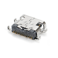 Conector USB Tipo C Mini de 1.5A, Conector USB C Hembra para Aplicaciones de PCB