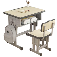 Nouveaux ensembles de chaises de bureau pour étudiants en métal, confortables et écologiques, pour les salles de classe - Meubles scolaires réglables en hauteur pour enfants