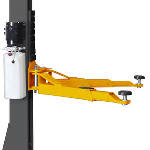 Peralatan perbaikan bengkel truk mobil angkat, dua tiang pengangkat otomatis 4 Ton awet dengan desain lantai yang kuat - Product Image 6