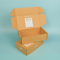 Boîtes en carton pliables personnalisées avec logo, boîtes en carton pour l'e-commerce, emballages en papier kraft recyclables